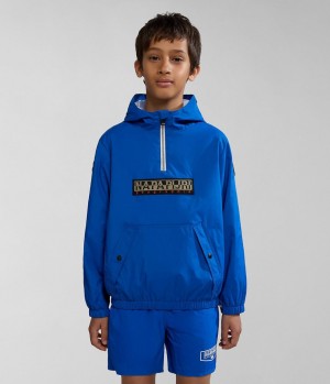 Anoraks Napapijri Cree Packable Anorak (4-16 YEARS) παιδικα μπλε | 568GRCAQO