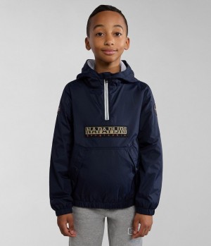 Anoraks Napapijri Cree Packable Anorak (4-16 YEARS) παιδικα σκούρο μπλε | 264WYQXGF