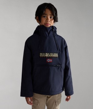 Anoraks Napapijri Northfarer Winter Anorak Jacket (4-16 YEARS) παιδικα σκούρο μπλε | 571OWZHUL