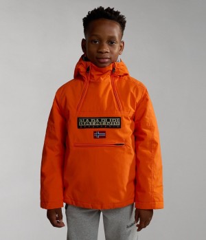 Anoraks Napapijri Northfarer Winter Anorak Jacket (4-16 YEARS) παιδικα πορτοκαλι κοκκινα | 428UEGXLT