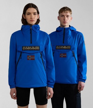 Anoraks Napapijri Rainforest Ripstop Anorak Jacket - Unisex ανδρικα μπλε | 592YCSHQA