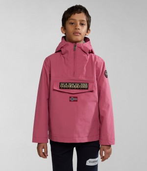 Anoraks Napapijri Rainforest Summer Anorak Jacket (4-16 YEARS) παιδικα ροζ | 904NLQEFU