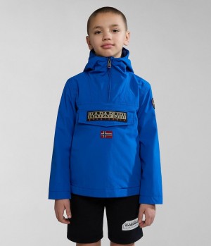 Anoraks Napapijri Rainforest Summer Anorak Jacket (4-16 YEARS) παιδικα μπλε | 758BHAURC