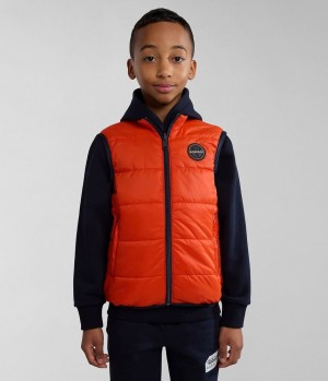 Gilet Napapijri Santafe Vest (4-16 YEARS) παιδικα πορτοκαλι | 038DIULGN