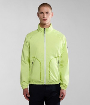 Lightweight Jackets Napapijri Cloudy Windbreaker ανδρικα κίτρινα | 748WKCYUO