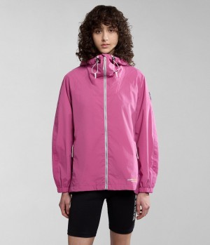 Lightweight Jackets Napapijri Makay Windbreaker γυναικεια ροζ | 975TIPMNO