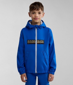 Short Jackets Napapijri Cree Short Jacket (4-16 YEARS) παιδικα μπλε | 172GXLEYJ