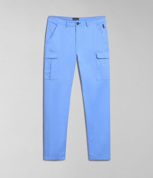 Παντελονι Cargo Napapijri Yasuni Cargo Trousers ανδρικα μπλε με λουλουδια | 192TNQXDZ