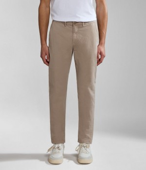 Παντελόνι Chino Napapijri Puyo All-Seasons Chino Trousers ανδρικα Μπεζ | 597WHFKOV