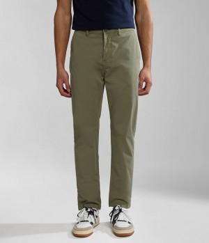 Παντελόνι Chino Napapijri Puyo Summer Chino Trousers ανδρικα πρασινο | 086VJYGZW