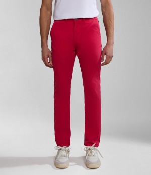 Παντελόνι Chino Napapijri Puyo Summer Chino Trousers ανδρικα κοκκινα | 390ZOPCUX