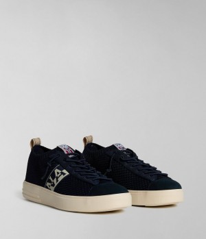 αθλητικα Napapijri Bark Knit Trainers ανδρικα σκούρο μπλε | 510RZVKIB