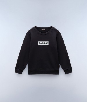 Φούτερ Napapijri Chamois Sweatshirt (4-16 YEARS) παιδικα μαυρα | 678VBFQAZ