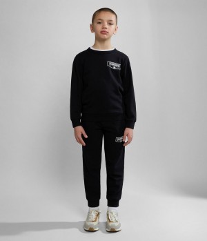 Φούτερ Napapijri Cree Tracksuit (4-16 YEARS) παιδικα μαυρα | 407BSTOLF