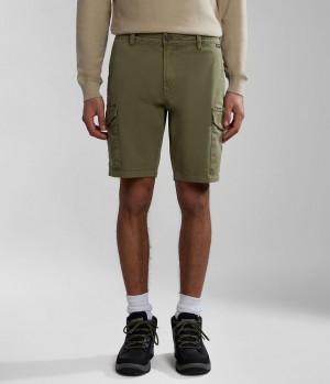 Σορτσ Napapijri Deline Bermuda Shorts ανδρικα πρασινο | 492VCKQBT