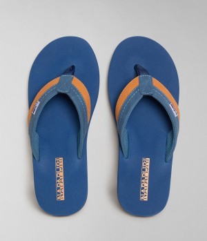 Σαγιοναρεσ Napapijri Elm Flip-Flops ανδρικα σκούρο μπλε | 759KUWYIH