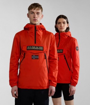 Αντιανεμικό Napapijri Rainforest Ripstop Anorak Jacket - Unisex γυναικεια πορτοκαλι | 289MGWVTB