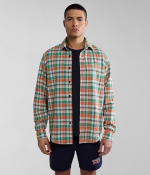 πουκαμισα Napapijri Tulita Long Sleeve Shirt ανδρικα Multicolour | 392ZYXPNB