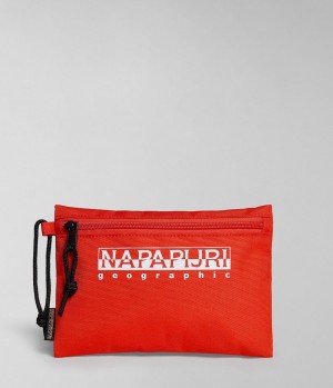 μικρά πορτοφόλια Napapijri Hornby Pencil Case παιδικα πορτοκαλι | 298RMFYIN