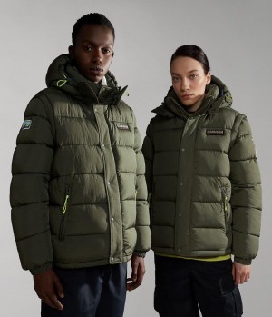 Μπουφαν Φουσκωτο Napapijri Rick Puffer Jacket ανδρικα Χακί πρασινο | 739FJKUOS