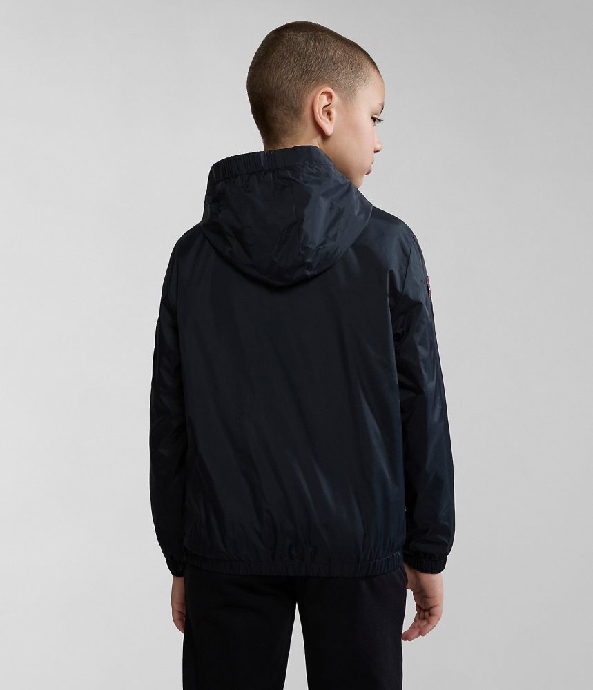 Anoraks Napapijri Cree Packable Anorak (4-16 YEARS) παιδικα μαυρα | 037NEVWFR