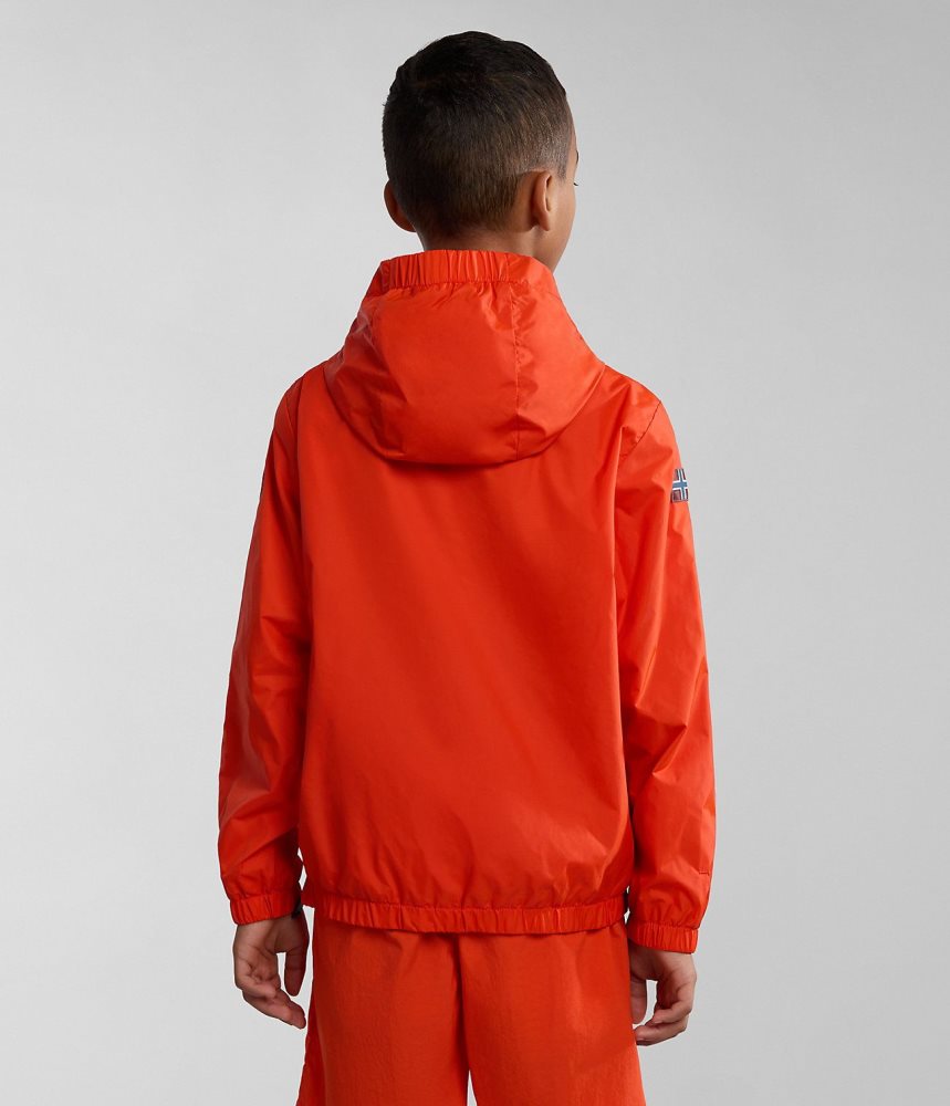 Anoraks Napapijri Cree Packable Anorak (4-16 YEARS) παιδικα πορτοκαλι | 784ZBQEAD