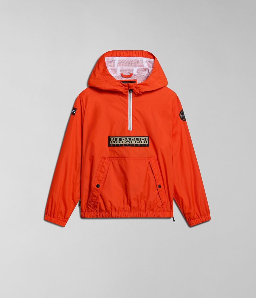 Anoraks Napapijri Cree Packable Anorak (4-16 YEARS) παιδικα πορτοκαλι | 784ZBQEAD