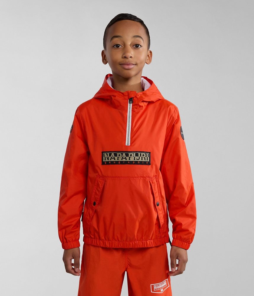 Anoraks Napapijri Cree Packable Anorak (4-16 YEARS) παιδικα πορτοκαλι | 784ZBQEAD