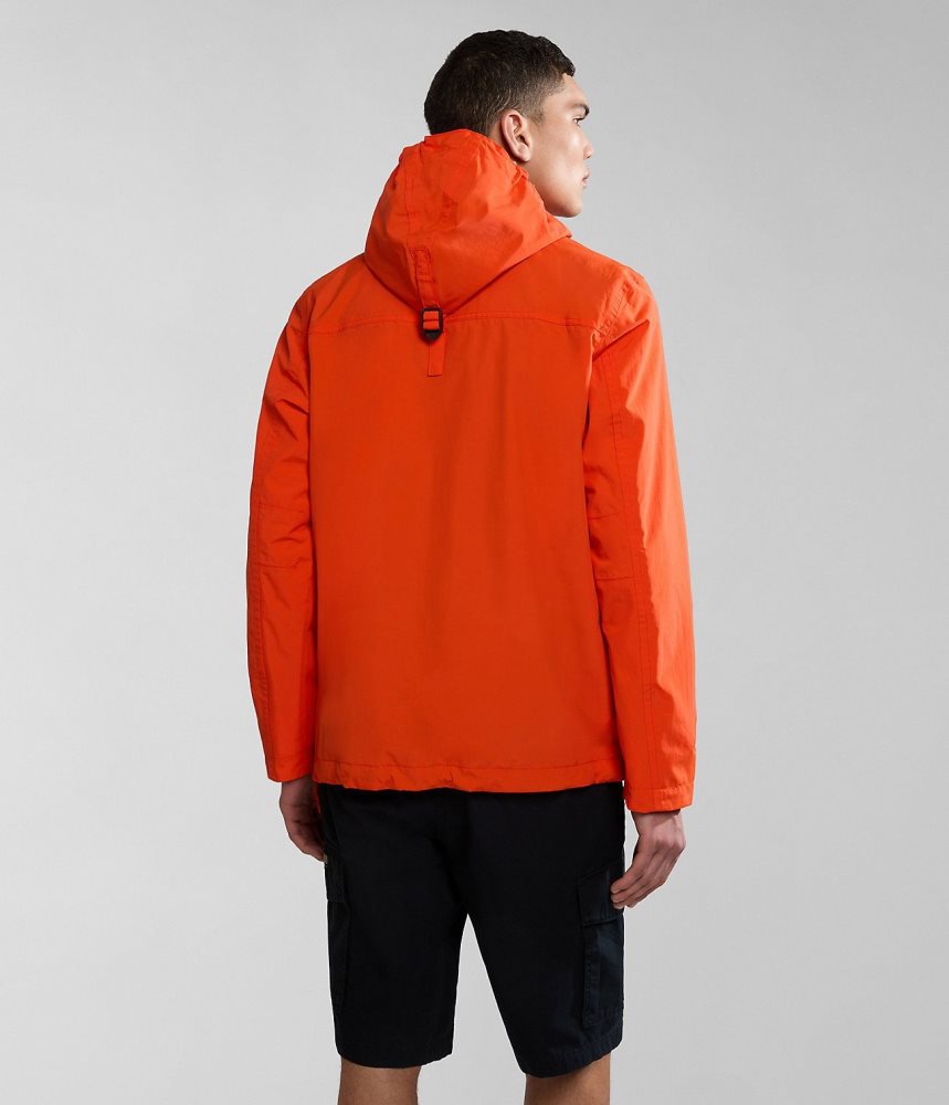 Anoraks Napapijri Rainforest Pocket Summer Anorak Jacket ανδρικα πορτοκαλι | 734SGUWCN