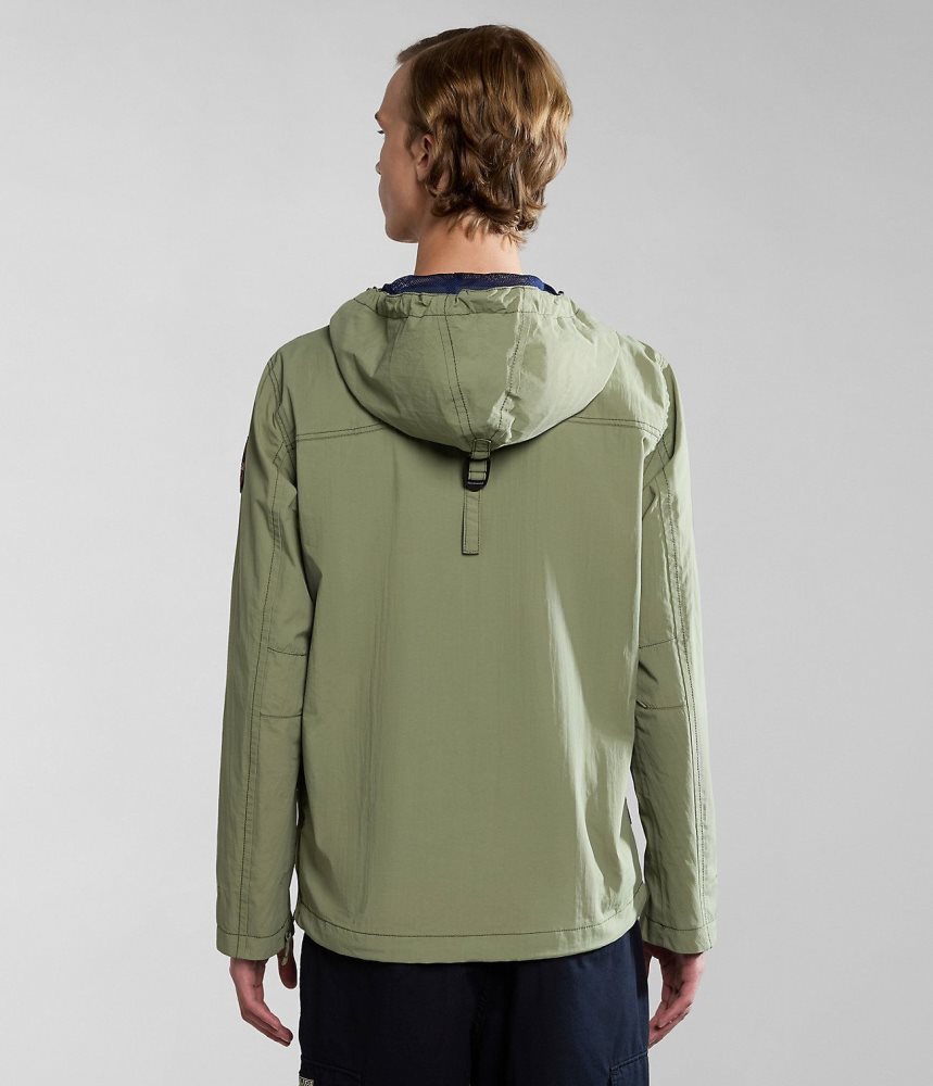 Anoraks Napapijri Rainforest Summer Anorak Jacket ανδρικα πρασινο | 945EBARJL