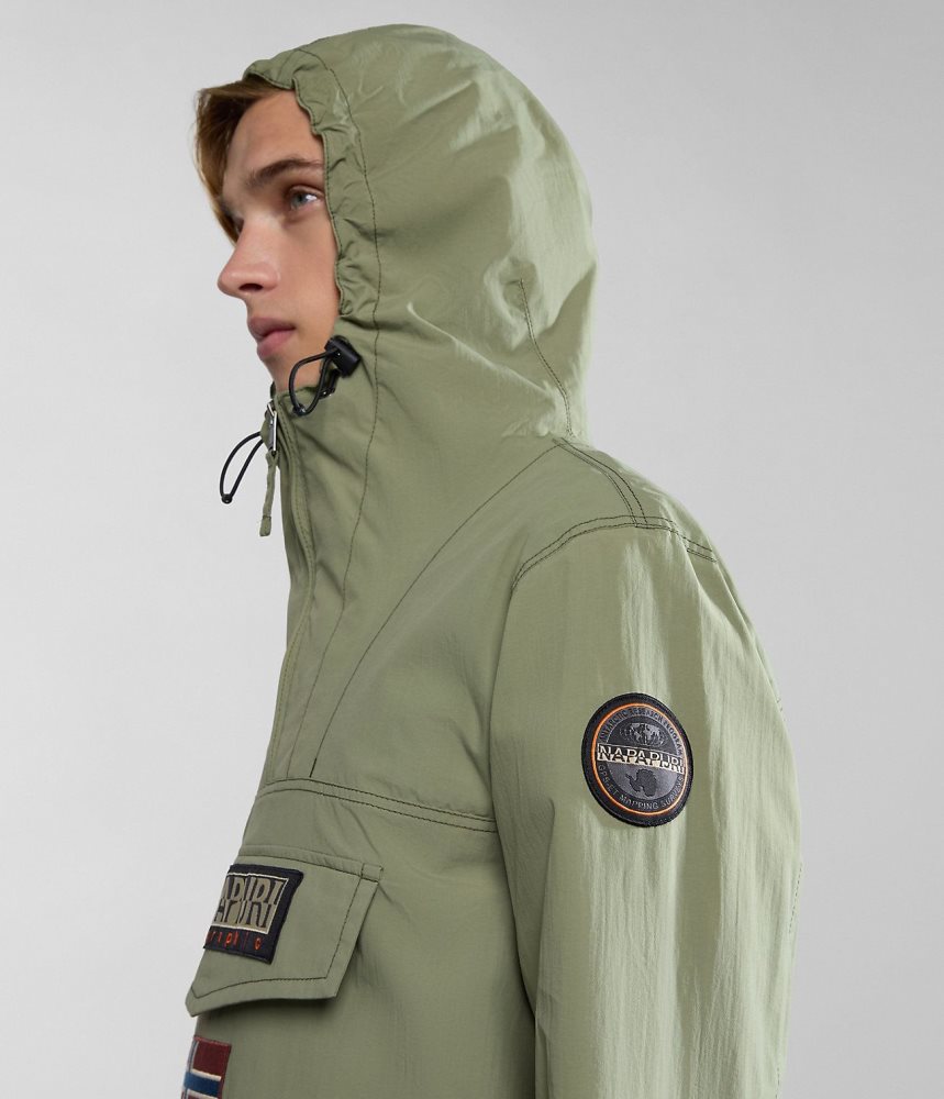 Anoraks Napapijri Rainforest Summer Anorak Jacket ανδρικα πρασινο | 945EBARJL