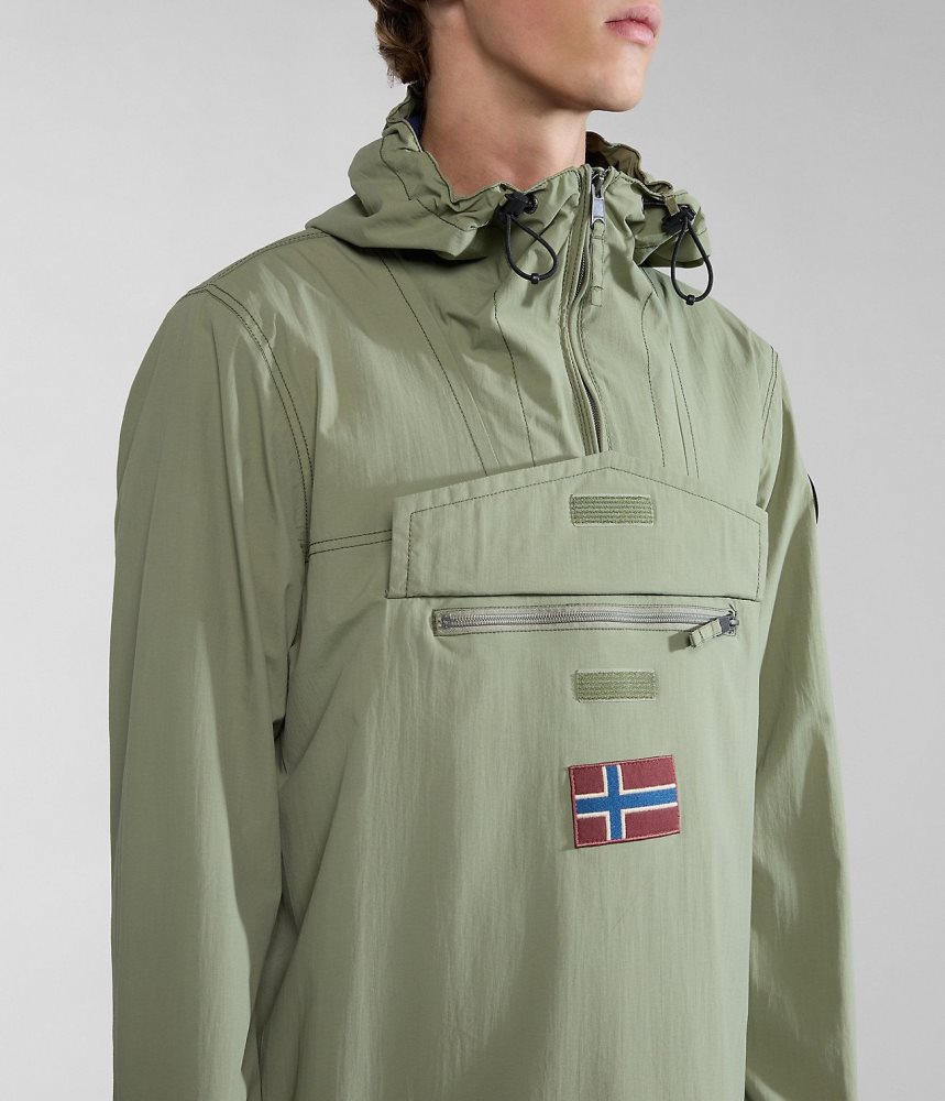 Anoraks Napapijri Rainforest Summer Anorak Jacket ανδρικα πρασινο | 945EBARJL