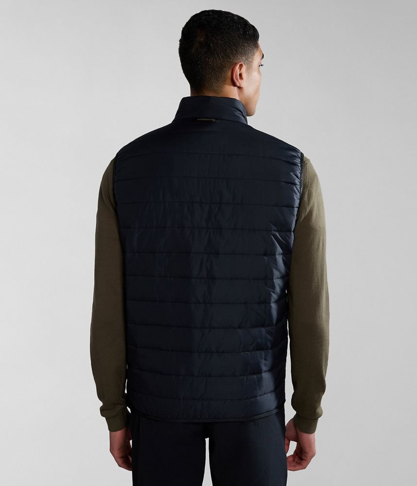 Gilet Napapijri Acalmar Vest ανδρικα μαυρα | 491WYFOUR