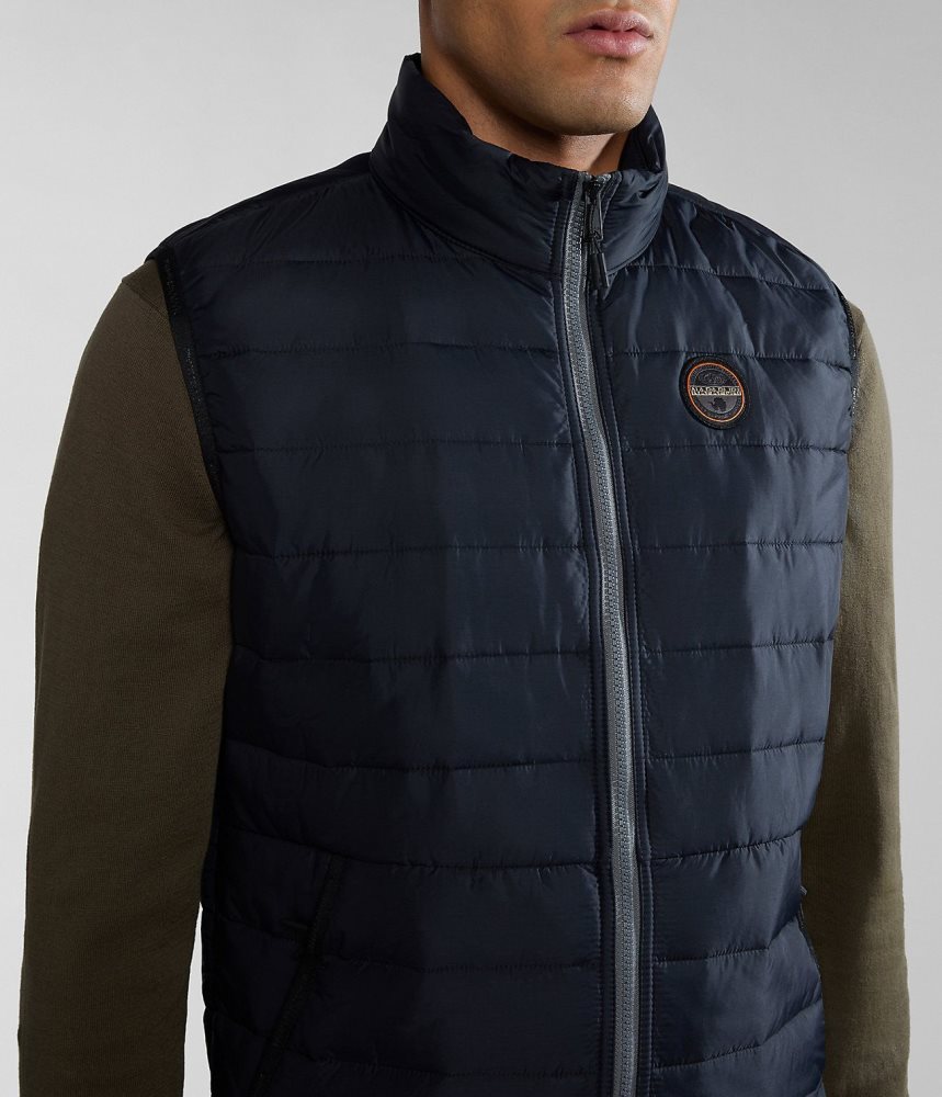 Gilet Napapijri Acalmar Vest ανδρικα μαυρα | 491WYFOUR