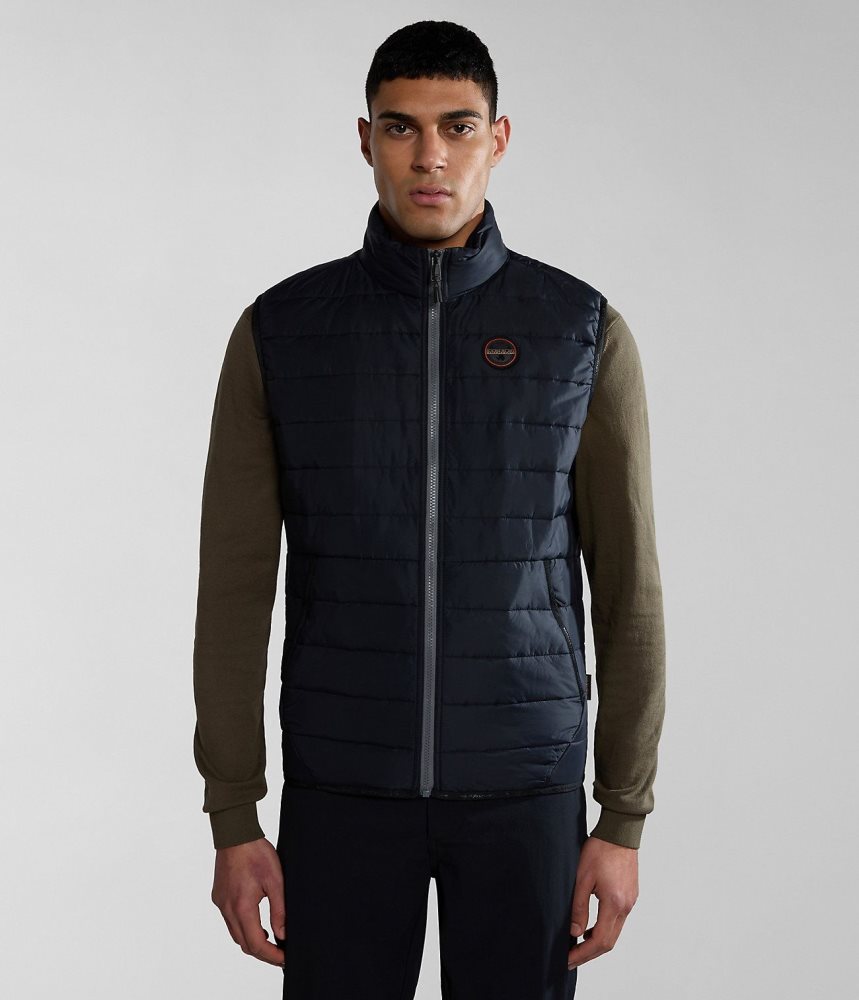 Gilet Napapijri Acalmar Vest ανδρικα μαυρα | 491WYFOUR