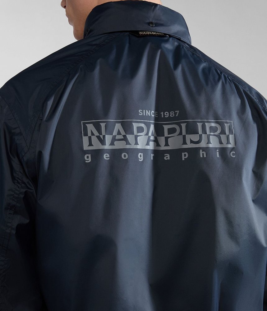 Lightweight Jackets Napapijri Cloudy Windbreaker ανδρικα μαυρα | 942WVGPNZ