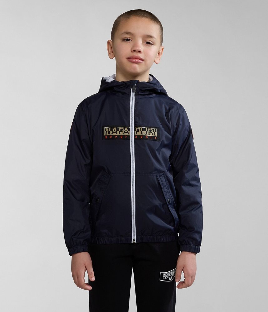 Short Jackets Napapijri Cree Short Jacket (4-16 YEARS) παιδικα σκούρο μπλε | 325CFMDVJ