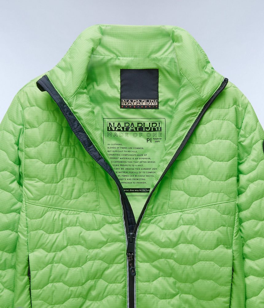 Short Jackets Napapijri Sarine Puffer Jacket (4-16 YEARS) παιδικα πρασινο | 743IJLUKV