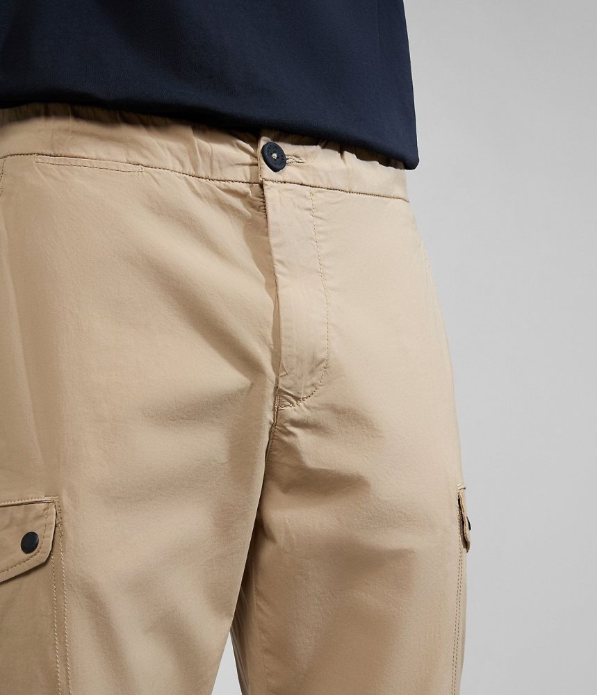 Παντελονι Cargo Napapijri Dease Cargo Trousers ανδρικα Μπεζ | 521SOKMTE