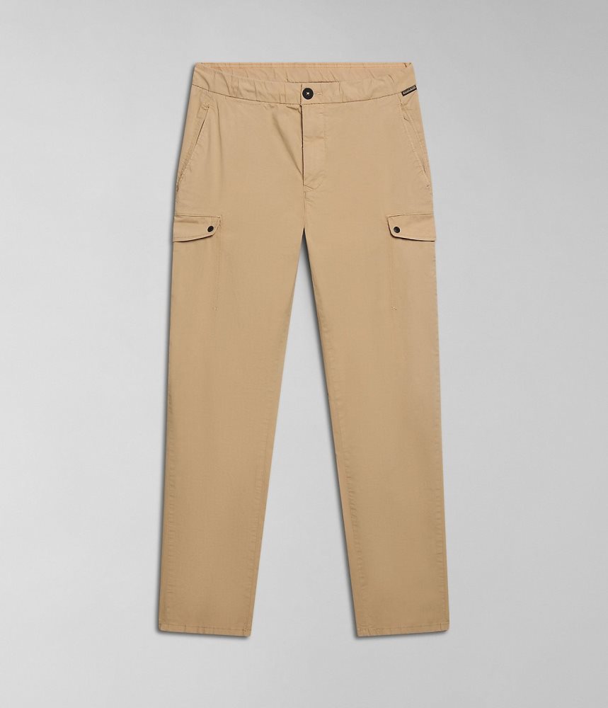 Παντελονι Cargo Napapijri Dease Cargo Trousers ανδρικα Μπεζ | 521SOKMTE