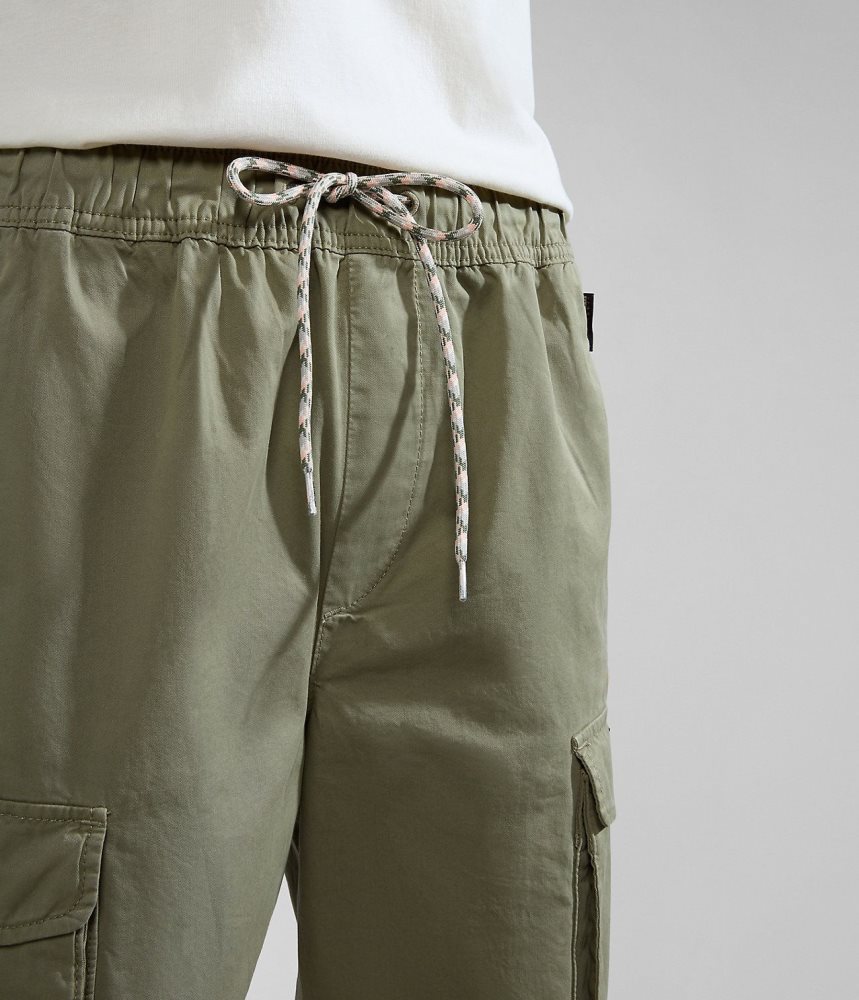 Παντελονι Cargo Napapijri Faber Cargo Trousers γυναικεια πρασινο | 286GBEOZJ