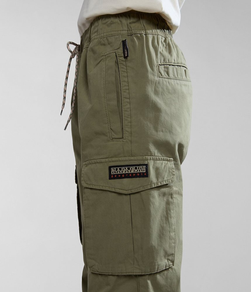 Παντελονι Cargo Napapijri Faber Cargo Trousers γυναικεια πρασινο | 286GBEOZJ