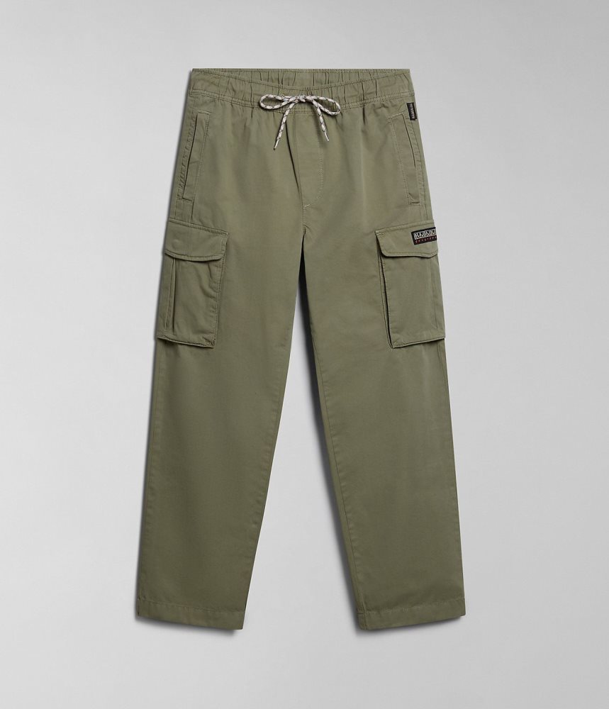 Παντελονι Cargo Napapijri Faber Cargo Trousers γυναικεια πρασινο | 286GBEOZJ