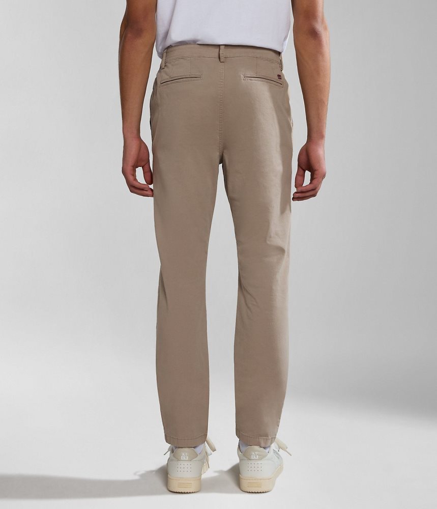 Παντελόνι Chino Napapijri Puyo All-Seasons Chino Trousers ανδρικα Μπεζ | 597WHFKOV