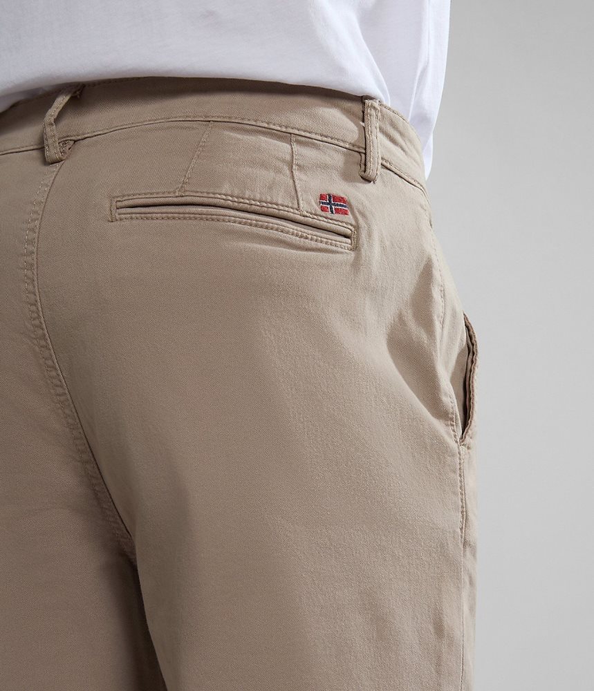 Παντελόνι Chino Napapijri Puyo All-Seasons Chino Trousers ανδρικα Μπεζ | 597WHFKOV