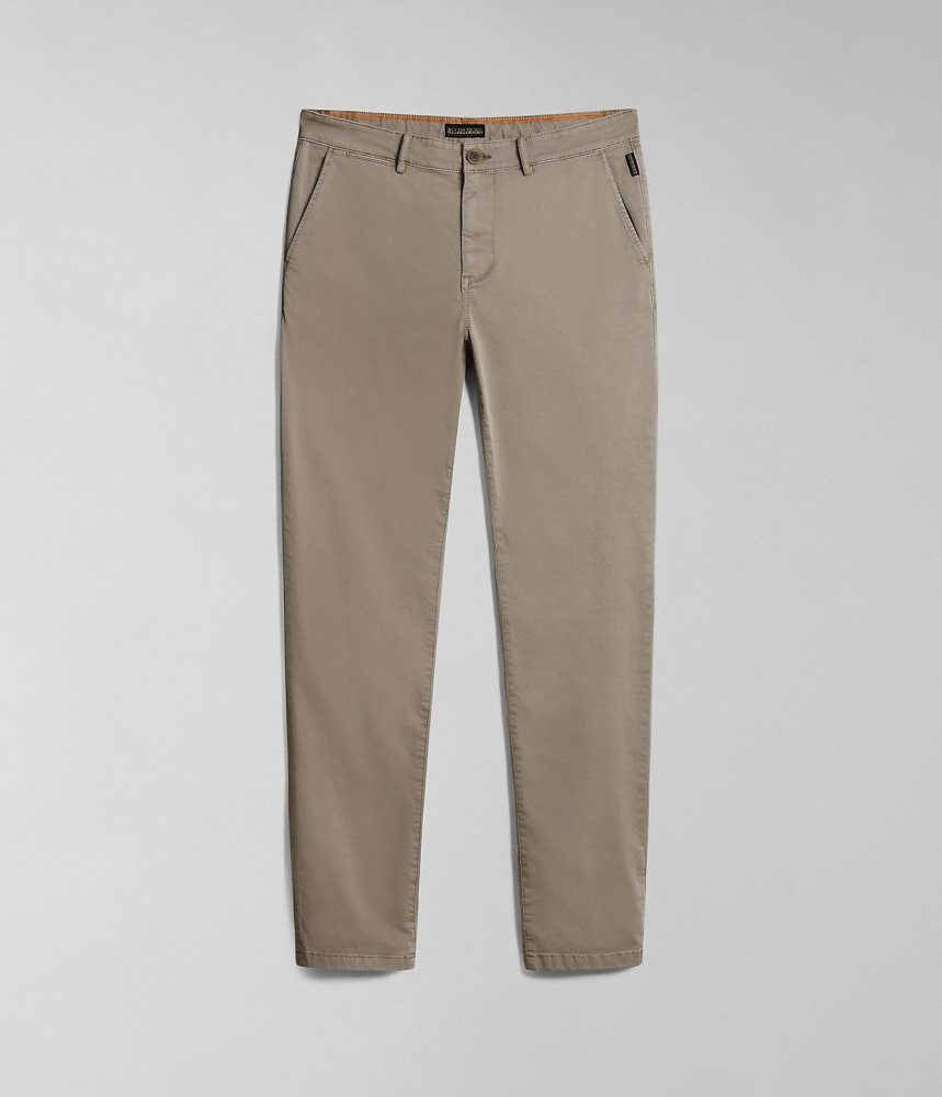 Παντελόνι Chino Napapijri Puyo All-Seasons Chino Trousers ανδρικα Μπεζ | 597WHFKOV