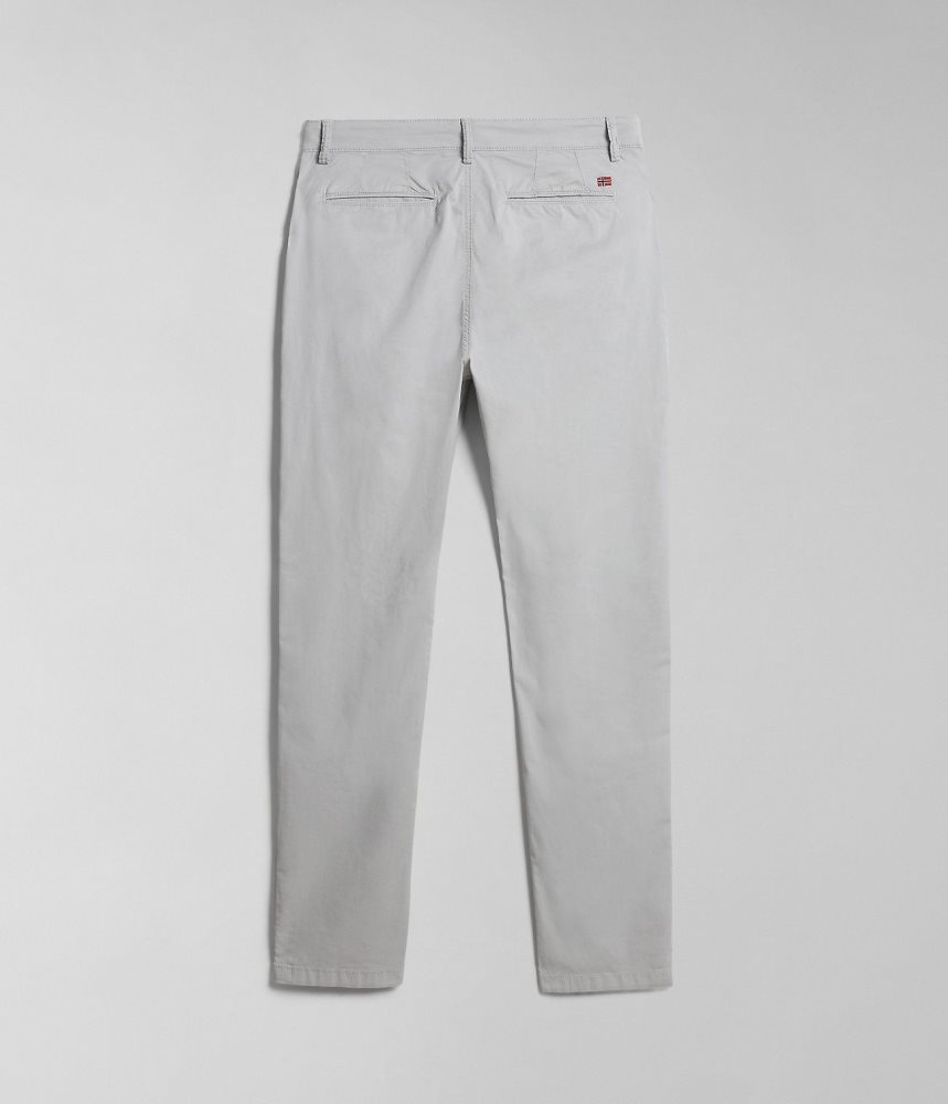 Παντελόνι Chino Napapijri Puyo Summer Chino Trousers ανδρικα ανοιχτο γκρι | 502GPJRKV