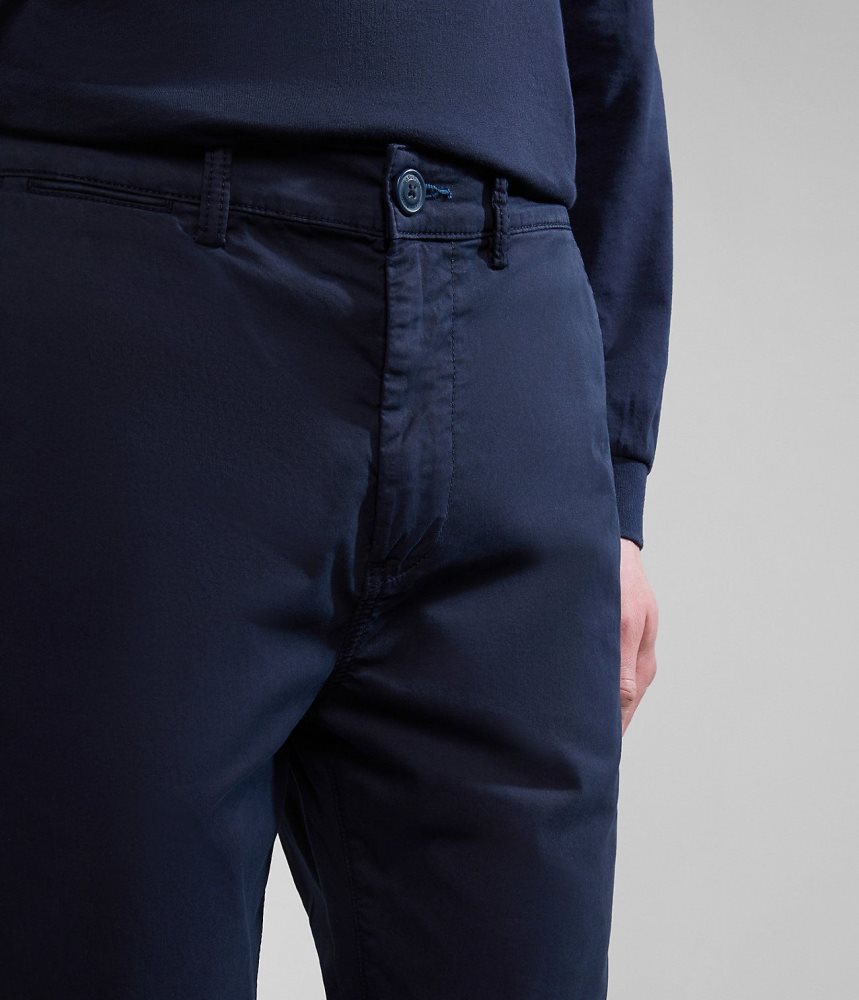 Παντελόνι Chino Napapijri Puyo Summer Chino Trousers ανδρικα σκούρο μπλε | 483ENKAPV