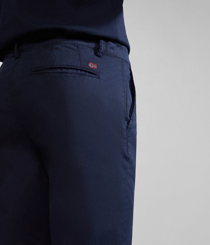 Παντελόνι Chino Napapijri Puyo Summer Chino Trousers ανδρικα σκούρο μπλε | 483ENKAPV