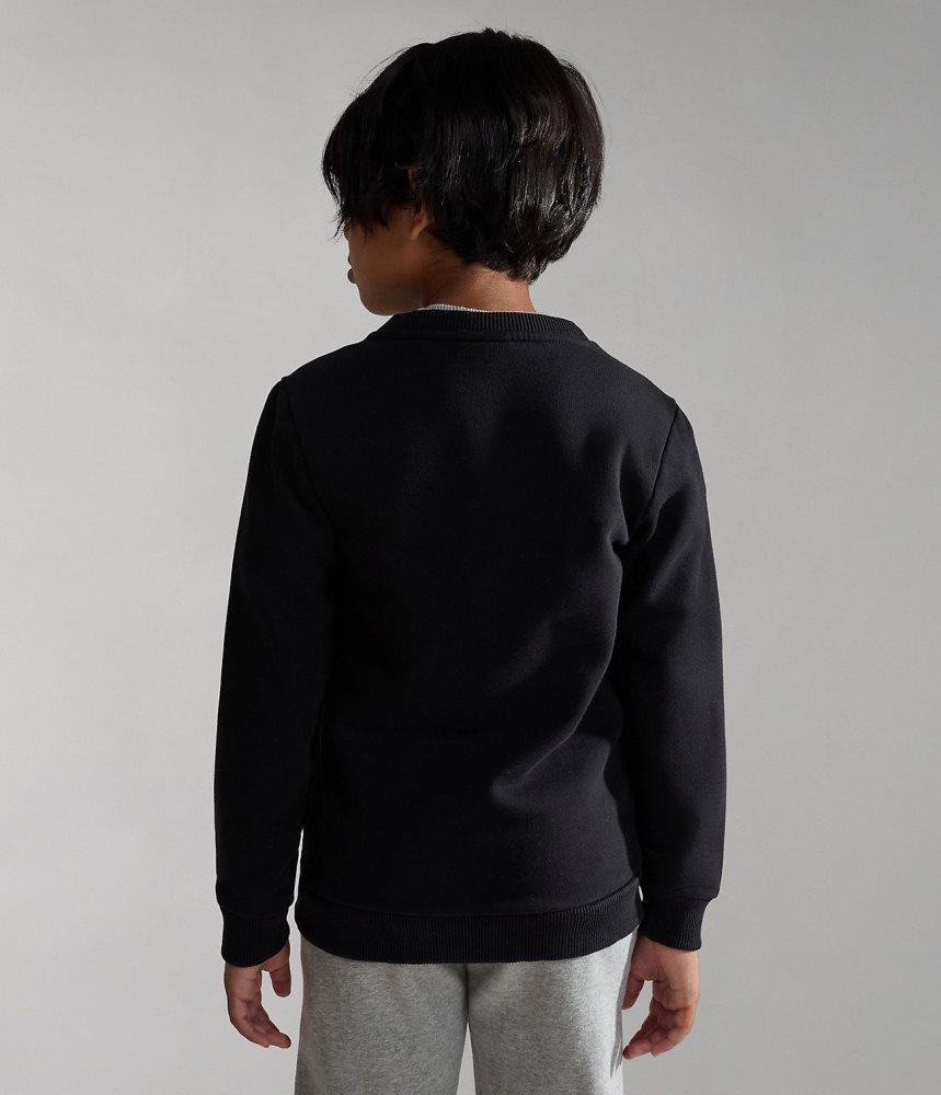 Φούτερ Napapijri Brunt Sweatshirt (4-16 YEARS) παιδικα μαυρα | 438DYEPQB